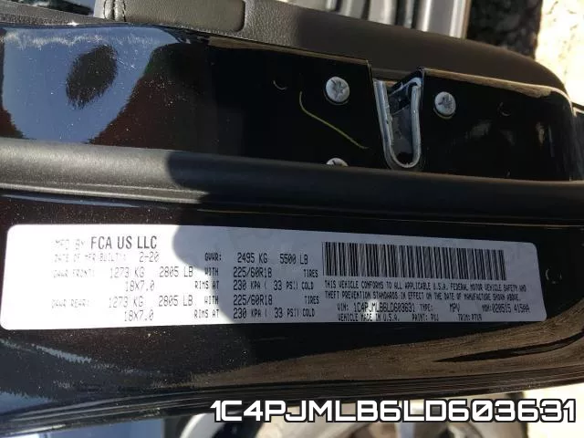 1C4PJMLB6LD603631 фото 2