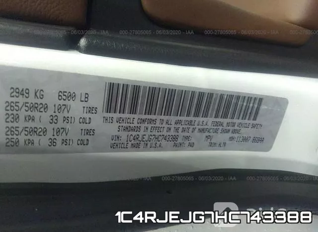 1C4RJEJG7HC743388 фото 10