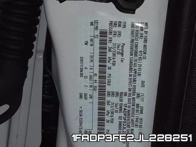 1FADP3FE2JL228251 фото 2