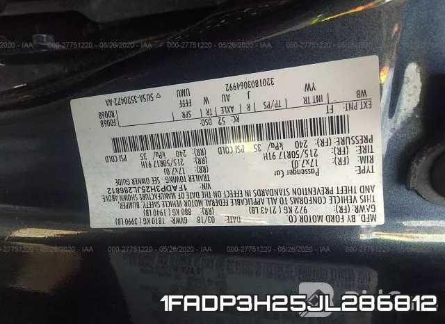 1FADP3H25JL286812 фото 10