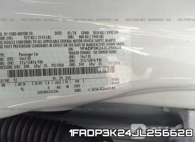1FADP3K24JL256628 фото 10