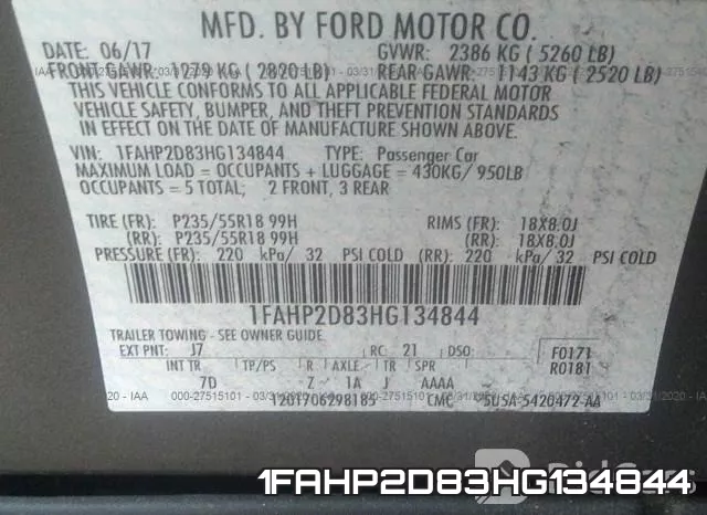 1FAHP2D83HG134844 фото 10