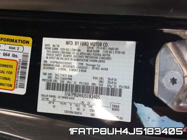 1FATP8UH4J5183405 фото 2
