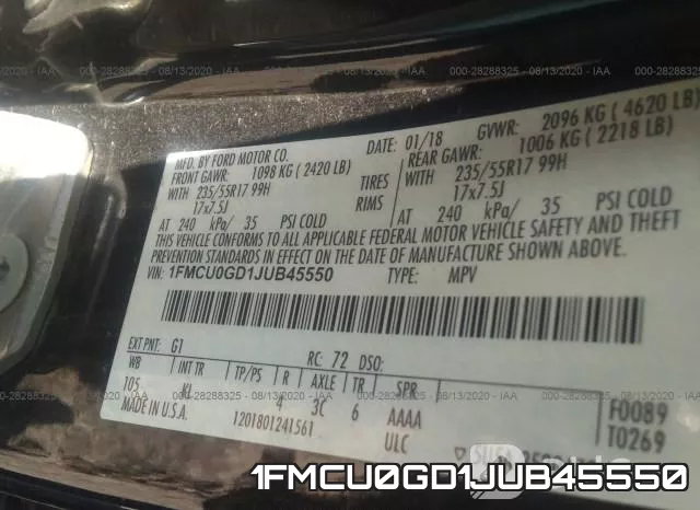 1FMCU0GD1JUB45550 фото 10