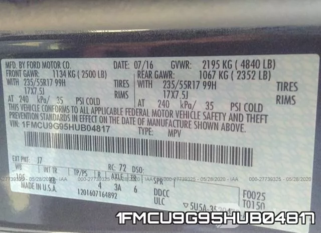 1FMCU9G95HUB04817 фото 10
