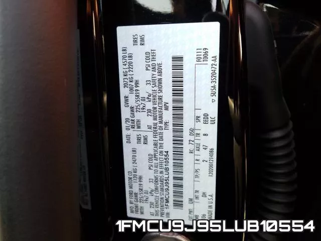 1FMCU9J95LUB10554 фото 2