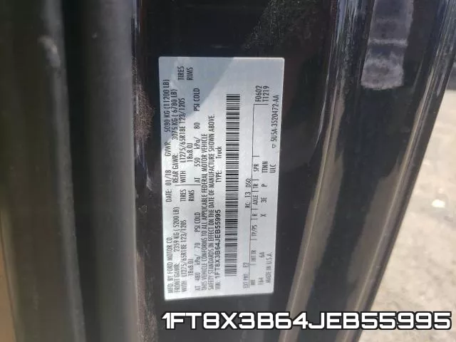 1FT8X3B64JEB55995 фото 2