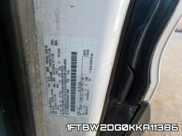1FTBW2DG0KKA11386 фото 2