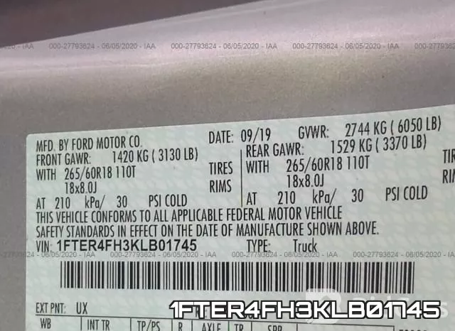 1FTER4FH3KLB01745 фото 10