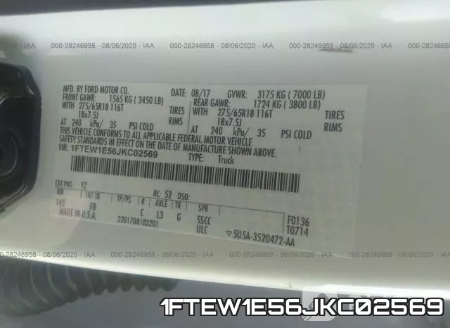 1FTEW1E56JKC02569 фото 10