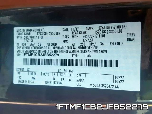 1FTMF1CB2JFB52279 фото 2