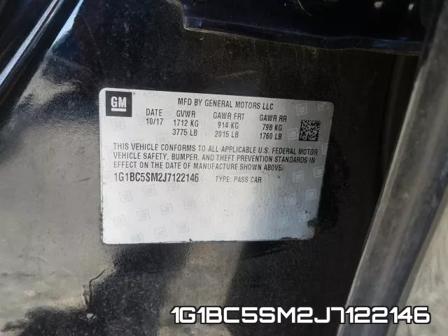 1G1BC5SM2J7122146 фото 2