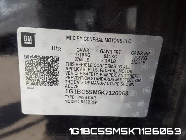 1G1BC5SM5K7126063 фото 2