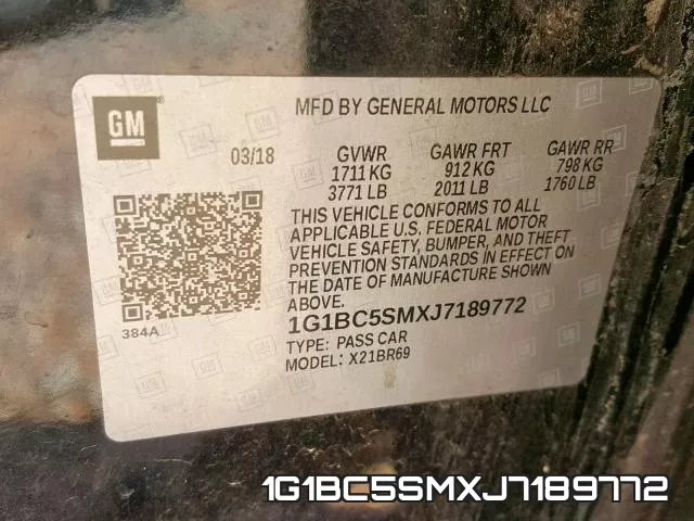 1G1BC5SMXJ7189772 фото 2