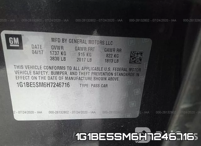 1G1BE5SM6H7246716 фото 10