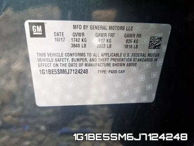 1G1BE5SM6J7124248 фото 2