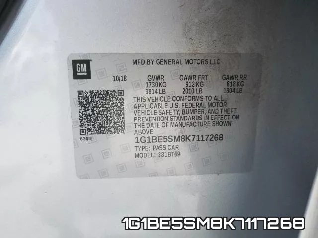 1G1BE5SM8K7117268 фото 2