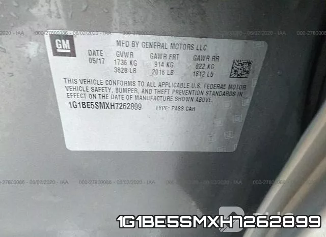 1G1BE5SMXH7262899 фото 10