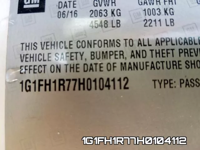 1G1FH1R77H0104112 фото 2