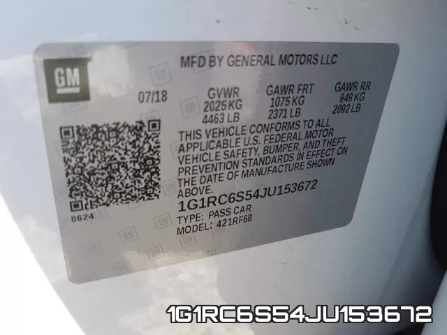 1G1RC6S54JU153672 фото 2