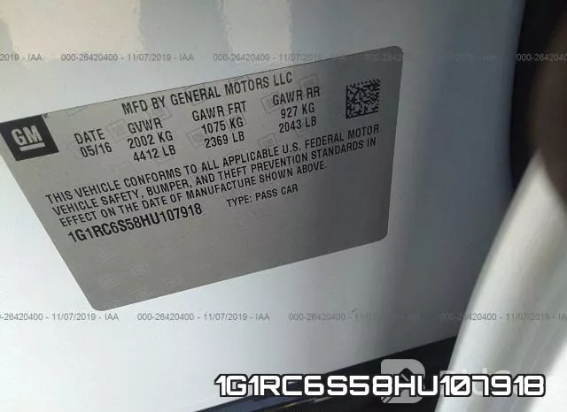 1G1RC6S58HU107918 фото 10