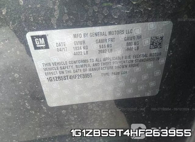 1G1ZB5ST4HF263955 фото 10