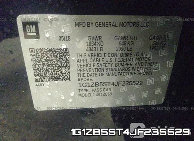 1G1ZB5ST4JF235529 фото 10