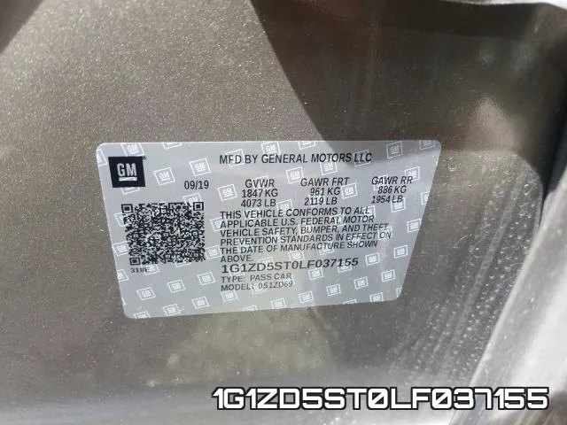 1G1ZD5ST0LF037155 фото 2