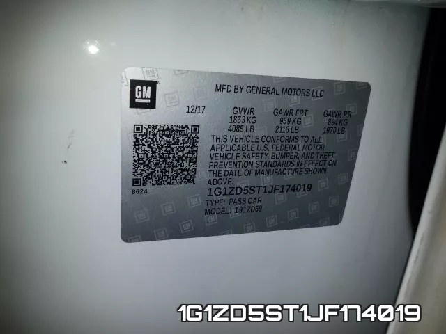 1G1ZD5ST1JF174019 фото 2
