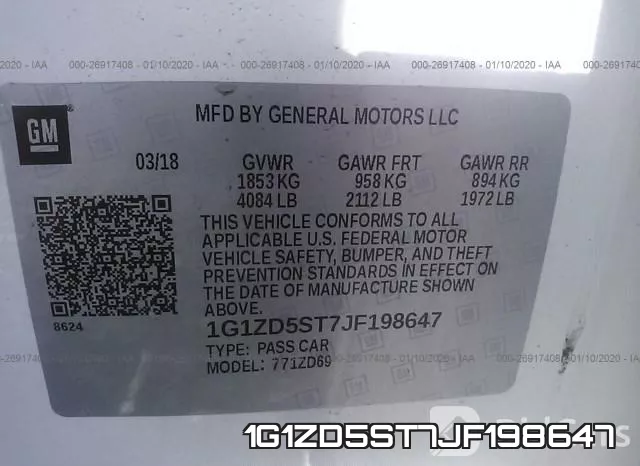 1G1ZD5ST7JF198647 фото 10