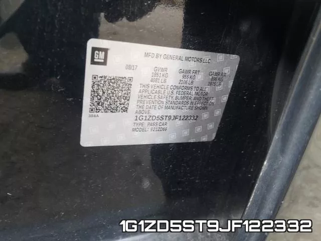 1G1ZD5ST9JF122332 фото 2