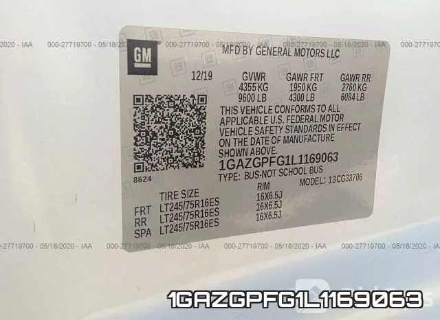 1GAZGPFG1L1169063 фото 10