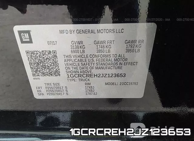 1GCRCREH2JZ123653 фото 10