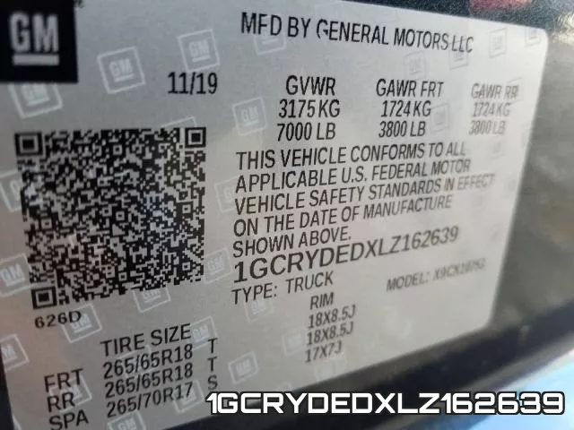 1GCRYDEDXLZ162639 фото 2