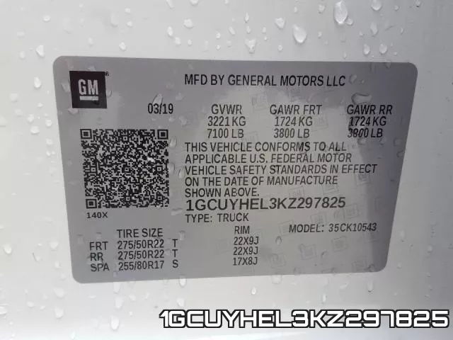 1GCUYHEL3KZ297825 фото 2