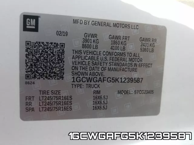 1GCWGAFG5K1239587 фото 2