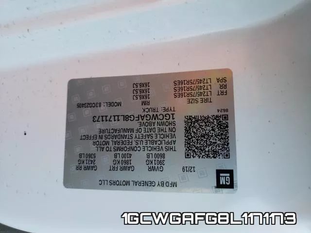 1GCWGAFG8L1171173 фото 2