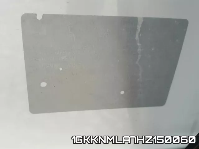1GKKNMLA7HZ150060 фото 2