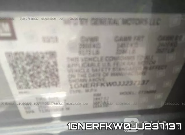 1GNERFKW0JJ237137 фото 10