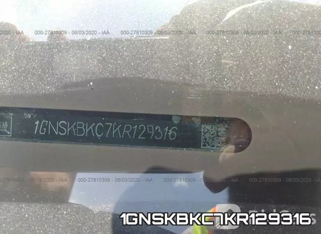 1GNSKBKC7KR129316 фото 10
