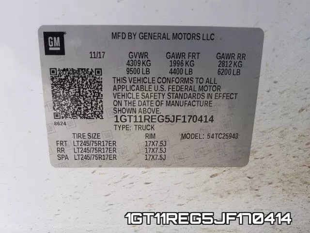 1GT11REG5JF170414 фото 2