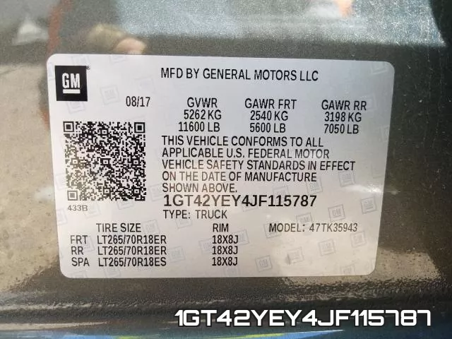 1GT42YEY4JF115787 фото 2