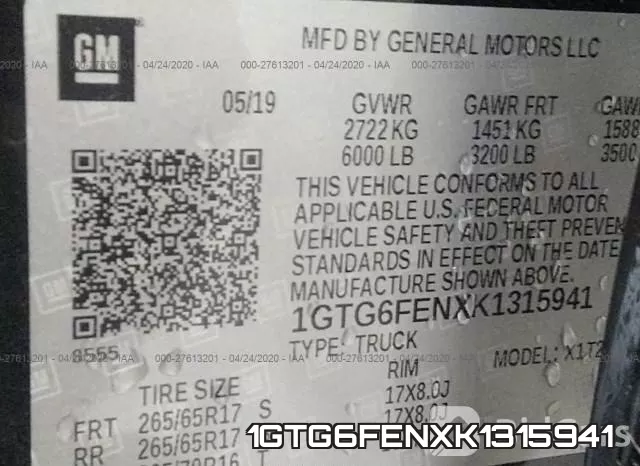1GTG6FENXK1315941 фото 10