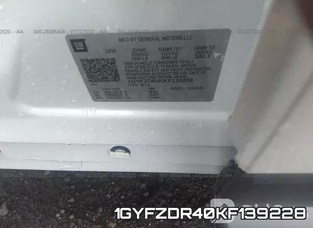 1GYFZDR40KF139228 фото 10