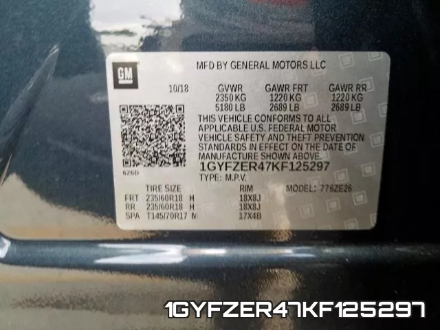 1GYFZER47KF125297 фото 2