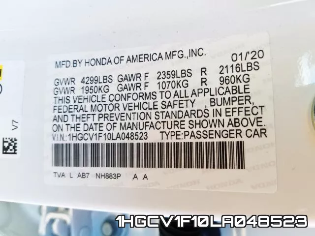 1HGCV1F10LA048523 фото 2