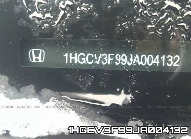 1HGCV3F99JA004132 фото 10
