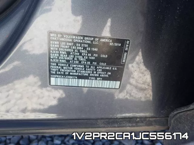1V2PR2CA1JC556174 фото 2