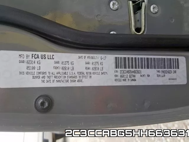 2C3CCABG5HH663631 фото 2