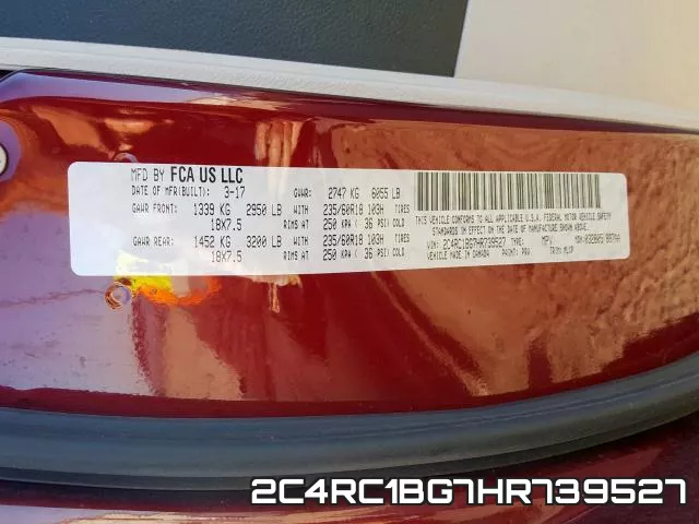 2C4RC1BG7HR739527 фото 2